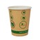 BioGreenChoice 8 oz Compostable Ecofriendly Hot Cups with PLA Bio Lining Single Wall LeakProof Microwave Safe Paper cup Disposable Coffee Cups 500 Count