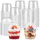 Kucoele 9 OZ Clear Plastic Cups with Dome Lids 100 Pack