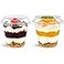 Jycnolm 50 Pack 9 oz Plastic Dessert Cups with Lids Small Plastic Yogurt Parfait Cups Mini Round Party Serving Cup for Pudding Fruit Cake Appetizer Dessert Shot Glasses