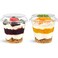 Jycnolm 50 Pack 9 oz Plastic Dessert Cups with Lids Small Plastic Yogurt Parfait Cups Mini Round Party Serving Cup for Pudding Fruit Cake Appetizer Dessert Shot Glasses