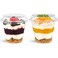 Jycnolm 50 Pack 9 oz Plastic Dessert Cups with Lids Small Plastic Yogurt Parfait Cups Mini Round Party Serving Cup for Pudding Fruit Cake Appetizer Dessert Shot Glasses