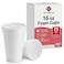 Mr Miracle 16 OZ Foam Cups With Lids for Hot Cold Drinks USAMade 25PackIdeal Styrofoam Coffee Cups Insulating ToGo Cups for Soda Tea Juice Sturdy Disposable comparable to Industry standard 16J16