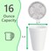 Mr Miracle 16 OZ Foam Cups With Lids for Hot Cold Drinks USAMade 25PackIdeal Styrofoam Coffee Cups Insulating ToGo Cups for Soda Tea Juice Sturdy Disposable comparable to Industry standard 16J16