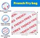 CUSINIUM 200pack Small French Fry Bags 35 x 45 Carnival Design
