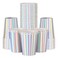 ZebrAnt Iridescent Paper Cups 9 oz 50 pack Disposable Coffee Cup Hot Cold Drinks Tea Water Milk Juice Beverages Holographic Rainbow Party Decorations for Picnic Home Birthday Wedding Anniversary Chris