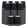 Lamosi 12 oz Disposable Coffee Cups 120 Pack Insulated Corrugated Paper Cups 12 oz Kraft Ripple Wall Cups for Hot Beverage or Cold Drinks OfficeHomePartyTravelCafe Black