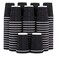 Lamosi 12 oz Disposable Coffee Cups 120 Pack Insulated Corrugated Paper Cups 12 oz Kraft Ripple Wall Cups for Hot Beverage or Cold Drinks OfficeHomePartyTravelCafe Black
