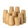 RACETOP 100 Pack 12 oz Coffee Cups Disposable Coffee Cups Kraft Paper Cups Hot Cups Unbleached for Home Stores Cafes Office
