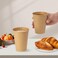 RACETOP 100 Pack 12 oz Coffee Cups Disposable Coffee Cups Kraft Paper Cups Hot Cups Unbleached for Home Stores Cafes Office