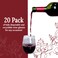 Reli. Reli 20 Pack Disposable Wine Glasses 12 oz Stemless Plastic Wine Glasses for Parties BPAFree Shatterproof Plastic Clear Drinking Party Cups for Cocktails Whiskey Wedding