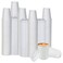 Smygoods White Disposable Paper Coffee Cups with Lids 8 OZ 100 Count For Hot Beverages Tea Espresso Cocoa To Go Drink Containers Caf Office