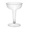 Party Essentials Disposable Hard Plastic Two Piece 4 oz Toasting Cocktail Cups 50Count Clear Champagne Glasses