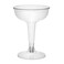 Party Essentials Disposable Hard Plastic Two Piece 4 oz Toasting Cocktail Cups 50Count Clear Champagne Glasses