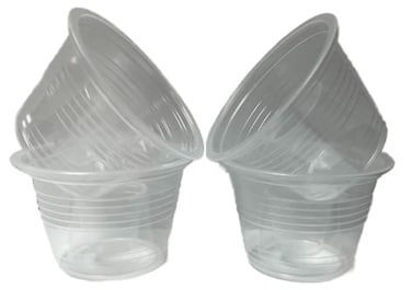 Polar Ice Clear Disposable Plastic Power Bomber Shot Cups or Bomb Glasses