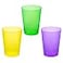 Party Essentials Hard Plastic Party CupsTumblers 10Ounce Mardi Gras Mix 50Count