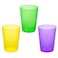 Party Essentials Hard Plastic Party CupsTumblers 10Ounce Mardi Gras Mix 50Count