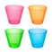 Party Essentials Plastic Cups 100Count Assorted Neon