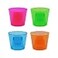 Party Essentials Hard Plastic 4Ounce Bomber Cups Assorted Neon 12Count