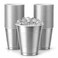 Hanna K. Silver Solid Color Premium Heavy Weight Plastic Cup 18 Oz 50 Count Elegant Durable Perfect for Parties Weddings Everyday Use
