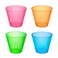 Party Essentials Hard Plastic 9Ounce Party CupsOld Fashioned Tumblers 200Count Assorted Neon