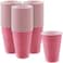 Amscan Big Party Pack New Pink Plastic Cups 12 Oz 50 Ct