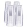 GUSTO 16 oz 100 Pack Crystal PET Clear Plastic Cups for Party Ideal for Cold Beverages Smoothies and PartiesFormerly Comfy Package