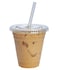 GUSTO Clear Plastic Cups with Flat Lids 12 oz 100 Count Disposable Iced Coffee Cups with Lids PET Plastic Cold Cups for Smoothies Juices ToGo Drinks Formerly Comfy Package