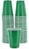 Amcrate Disposable Cups Green 18Ounce Plastic Party Cups Strong and Sturdy for Wedding Christmas Halloween 50 Pack