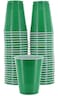 Amcrate Disposable Cups Green 18Ounce Plastic Party Cups Strong and Sturdy for Wedding Christmas Halloween 50 Pack