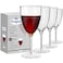 Lillian Tablesettings 96 Pack Stemmed Plastic Wine Glasses 8 oz Elegant CrystalClear Disposable Wine Glasses Shatterproof Premium Hard Plastic Cups for Weddings Parties Special Events