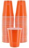 Amcrate Disposable Cups Orange 18Ounce Plastic Party Cups Strong and Sturdy for Wedding Christmas Halloween 50 Pack