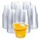 Prestee 200Pack 9oz Clear Plastic Cups Durable Disposable Plastic Wine Glasses for Party Weddings and Catering Small Drinking Glasses for Cocktails and Beverages HeavyDuty Fruit Punch Cups