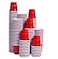 TashiBox Plastic Red Shot Glasses 2oz 200 Pack Mini Party Cups for Wine Tasting Jello Shots Sample Cups