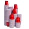TashiBox Plastic Red Shot Glasses 2oz 200 Pack Mini Party Cups for Wine Tasting Jello Shots Sample Cups