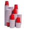 TashiBox Plastic Red Shot Glasses 2oz 200 Pack Mini Party Cups for Wine Tasting Jello Shots Sample Cups