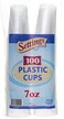 Settings 300 Count 7 Oz Cups Clear Disposable Plastic Drinking Cups Great For Juice Water Soda Beer Use At Party Home Office Picnic BBQ Or Event 3 Pack