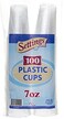 Settings 300 Count 7 Oz Cups Clear Disposable Plastic Drinking Cups Great For Juice Water Soda Beer Use At Party Home Office Picnic BBQ Or Event 3 Pack