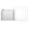 Oasis Creations Clear Square Plates Set 9 50 Count Premium Hard Clear Plastic Disposable and Reusable Dinner Salad Party Plate Set Weddings Parties Events More