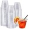 NYHI 100 Pack 9 oz Clear Plastic Cups Disposable Cocktail Bulk Wine Cups for Drinks Punch Champagne Dessert Essential Party Supplies 9oz