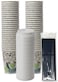DuraCasa Straws and Coffee Design Insulated Paper Cup 12oz Cups Lids and Drinking Sticks Set 12 oz 50 Cups 50 Lids 50 Straws