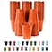 Party Solids Exquisite 12 Oz Orange Plastic Cups For Party Supplies 50 Pack Orange Disposable Cups Plastic Disposable Drinkware For Parties Events Everyday