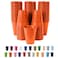 Party Solids Exquisite 12 Oz Orange Plastic Cups For Party Supplies 50 Pack Orange Disposable Cups Plastic Disposable Drinkware For Parties Events Everyday