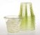 Golden Apple 9oz50sets Green Plastic Cups with Clear Flat no Hole lids