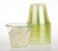 Golden Apple 9oz50sets Green Plastic Cups with Clear Flat no Hole lids
