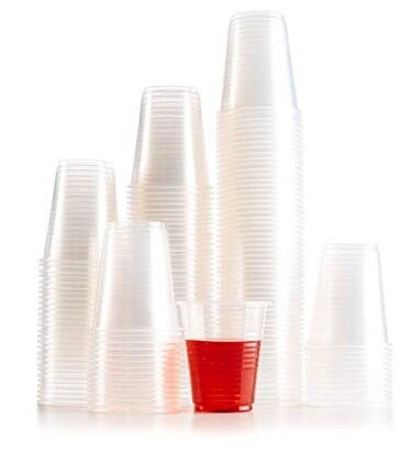 PLASTICPRO plastic Cups 5 oz Disposable Clear Beverage Tumbler 100 Count