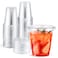 Eupako 8 oz Plastic Cups with Lids 100 Sets Disposable Clear Cups with Lids Cold Drink Containers for Beverage Parfait Smoothie