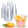 Prestee 250Pack 9oz Clear Plastic Cups Durable Disposable Plastic Wine Glasses for Party Weddings and Catering Small Drinking Glasses for Cocktails and Beverages HeavyDuty Fruit Punch Cups