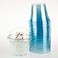 Golden Apple 9oz50sets Color Cups with Dome lids No Hole Blue