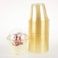 Golden Apple 9oz50sets Yellow Plastic Cups with Clear Dome lids No Hole