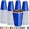 DecorRack Blue Plastic Cups 12 oz Disposable Cups Reusable Party Supplies 120 Count